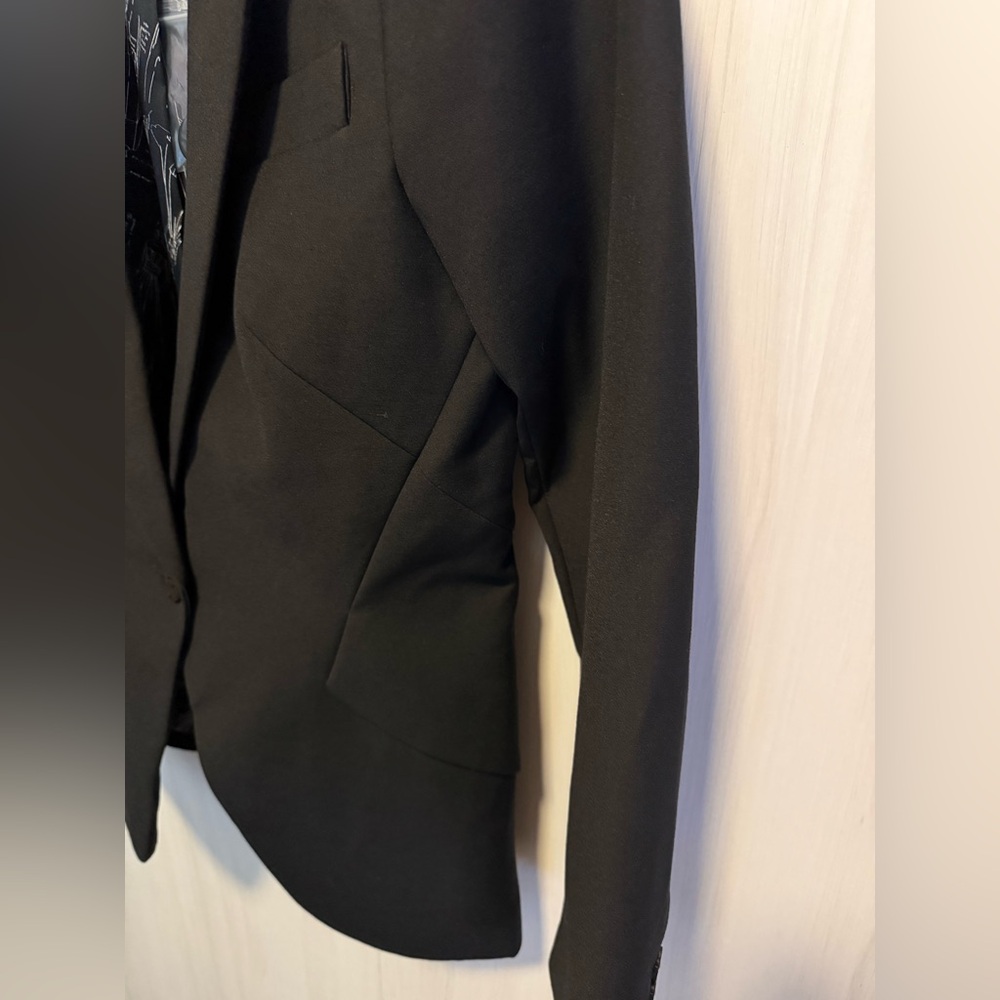 White House Black Market Black Tailored Single-Button Blazer Size 4 NWOT - Picture 4 of 6